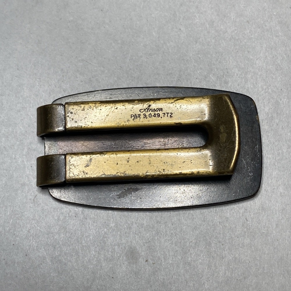 Vintage ANSON ENAMEL DEER MONEY CLIP WITH DOUBLE ACTION SPRING MADE IN THE USA - Picture 4 of 10